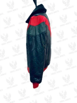 Red Green And Black Bomber Leather Jacket 15 Red Green And Black Bomber Leather Jacket -Us Military Jacket 05