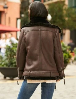 Faux Shearling Aviator Jacket -Us Military Jacket 1211