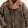 1920s Battle B-3 Military Aviator Winter Bomber Real Sheepskin Leather Jacket 1 1920s Battle B-3 Military Aviator Winter Bomber Real Sheepskin Leather Jacket -Us Military Jacket 1920s Battle B 3 Military Aviator Winter Bomber Real Sheepskin Leather Jacket
