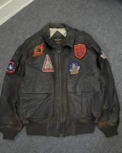 1994 Top Gun G-1 Brown Leather Flight Jacket