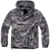 Summer Windbreaker Grey Camo Hooded Jacket -Us Military Jacket 3162 222 Brandit Summer Windbreaker Grey Camo 1 2 1