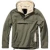 Windbreaker Sherpa Olive Hooded Jacket -Us Military Jacket 3173 1 Brandit Windbreaker Sherpa Jacket Olive 1 2