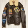 90s Mickey Flying Ace G-1 Flight Leather Jacket