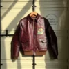 A-2 Aviator Burgundy Bomber Flight Jacket -Us Military Jacket A 2 Aviator Burgundy Bomber Flight Jacket