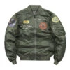 Air Force Ma-1 Green Flight Bomber Military Jacket 2 Air Force Ma-1 Green Flight Bomber Military Jacket -Us Military Jacket Air Force Ma 1 Green Flight Bomber Military Jacket 1
