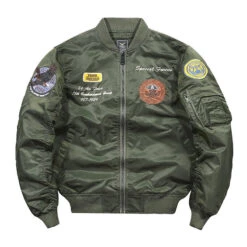 Air Force Ma-1 Green Flight Bomber Military Jacket