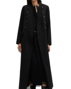All Saints Blaize Longline Wool Blend Coat