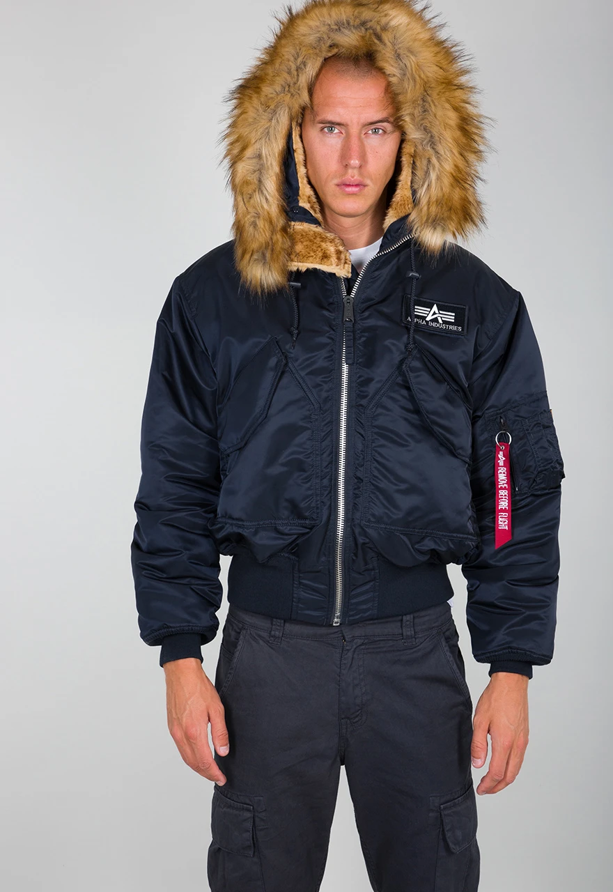 Alpha Industries 45P Navy Blue Hooded Parka Jacket 8 Alpha Industries 45P Navy Blue Hooded Parka Jacket - Image 6