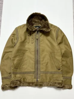 Alpha Industries B-3 Army Fur Lined Olive Green Jacket