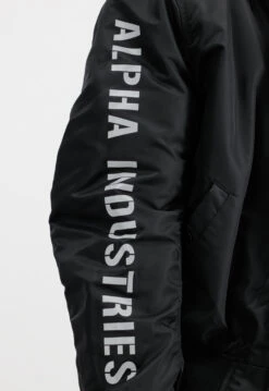 Alpha Industries Ma-1 Black And Reflective Hooded Jacket 22 Alpha Industries Ma-1 Black And Reflective Hooded Jacket -Us Military Jacket Alpha Industries Hooded Jacket