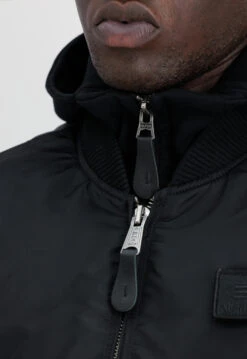 Alpha Industries Ma-1 Black And Reflective Hooded Jacket 15 Alpha Industries Ma-1 Black And Reflective Hooded Jacket -Us Military Jacket Alpha Industries Ma 1 Black And Reflective Jacket