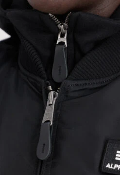 Alpha Industries Ma-1 Black And White Hooded Jacket -Us Military Jacket Alpha Industries Ma 1 Black And White Jacket 1