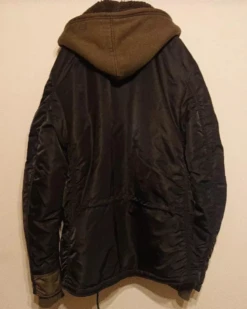 Alpha Industries Ma-1 Brown Hooded Jacket -Us Military Jacket Alpha Industries Ma 1 Brown Jacket