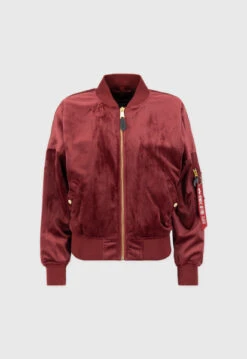 Alpha Industries Ma-1 Burgandy Bomber Jacket