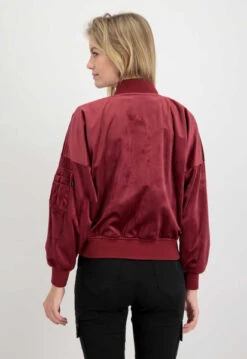 Alpha Industries Ma-1 Burgandy Bomber Jacket -Us Military Jacket Alpha Industries Ma 1 Burgandy Jacket 1