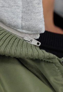 Alpha Industries Ma-1 Green Hooded Bomber Jacket -Us Military Jacket Alpha Industries Ma 1 Hooded Bomber Jacket