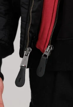 Alpha Industries Ma-1 Black And Red Hooded Jacket 21 Alpha Industries Ma-1 Black And Red Hooded Jacket -Us Military Jacket Alpha Industries Ma 1 Hooded Jacket 1