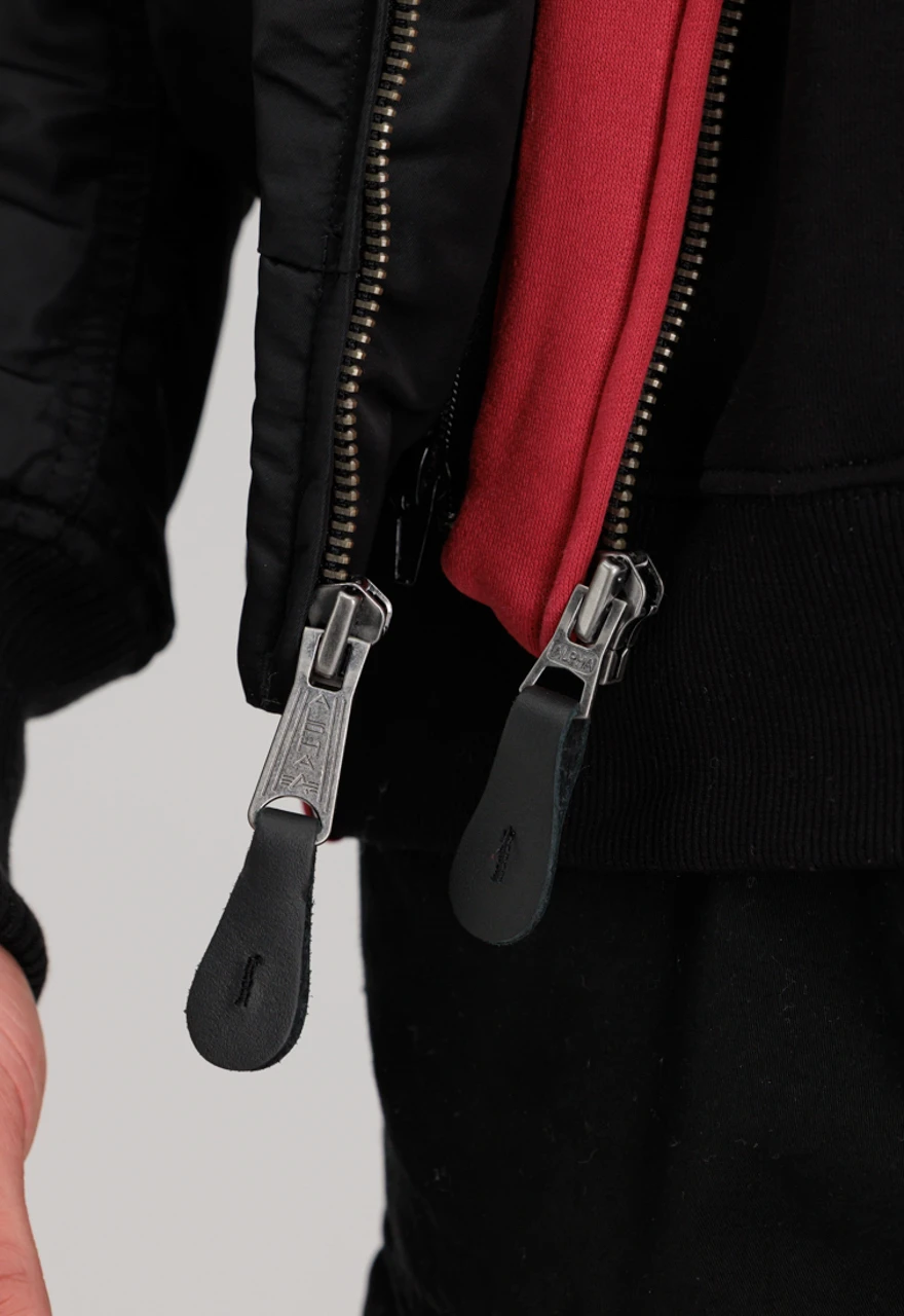 Alpha Industries Ma-1 Black And Red Hooded Jacket 11 Alpha Industries Ma-1 Black And Red Hooded Jacket - Image 9