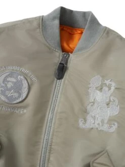 Alpha X Bape Ma-1 Olive Drab Bomber Jacket 9 Alpha X Bape Ma-1 Olive Drab Bomber Jacket -Us Military Jacket Alpha X Bape Ma 1 Bomber Jacket