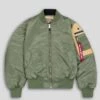 Alpha X Undercover The Shepherd Ma-1 Green Bomber Jacket
