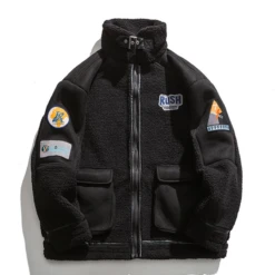 American Fashion Lamb Velvet Jacket -Us Military Jacket American Fashion Lamb Velvet Jacket