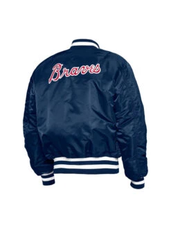 Atlanta Braves X Alpha X New Era Ma-1 Blue Bomber Jacket 9 Atlanta Braves X Alpha X New Era Ma-1 Blue Bomber Jacket -Us Military Jacket Atlanta Braves X Alpha X New Era Ma 1 Blue Jacket