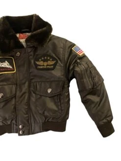 Authentic Top Gun Green Bomber Aviator Flight Jacket -Us Military Jacket Authentic Top Gun Green Aviator Flight Jacket