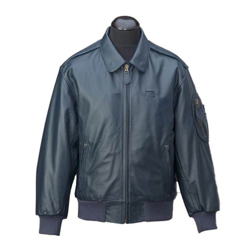 Men’s Aviation Aircrew Leather Jacket 3 Men’s Aviation Aircrew Leather Jacket