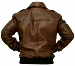 Aviator G-1 Bomber Flight Distressed Brown Lamb Leather Jacket -Us Military Jacket Aviator G 1 Bomber Flight Brown Lamb Leather Jacket