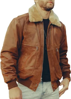 Aviator G-1 Brown Flight Distressed Leather Jacket