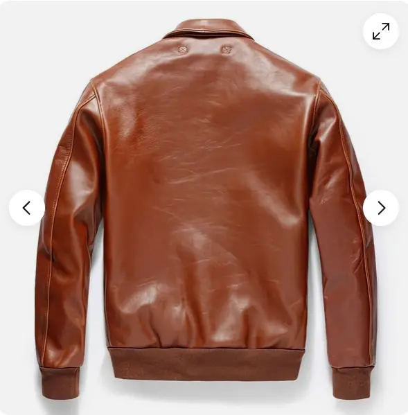 Aviator G-1 Brown Leather Flight Bomber Jacket 4 Aviator G-1 Brown Leather Flight Bomber Jacket - Image 2
