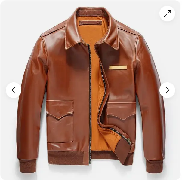 Aviator G-1 Brown Leather Flight Bomber Jacket 3 Aviator G-1 Brown Leather Flight Bomber Jacket