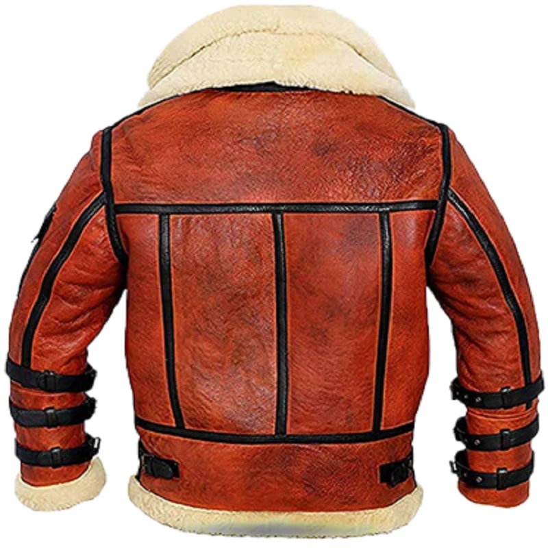 B6 Aviator RAF Bomber Shearling Jacket 4 B6 Aviator RAF Bomber Shearling Jacket - Image 2