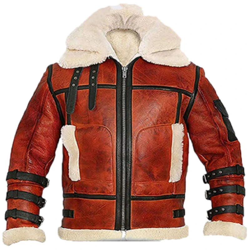 B6 Aviator RAF Bomber Shearling Jacket 3 B6 Aviator RAF Bomber Shearling Jacket