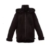 Women’s Aviator Shearling Black Jacket -Us Military Jacket Aviator shearling jacket