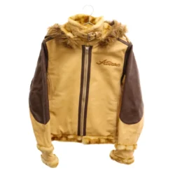 Avirex B-3 Flight Brown Bomber Hooded Jacket