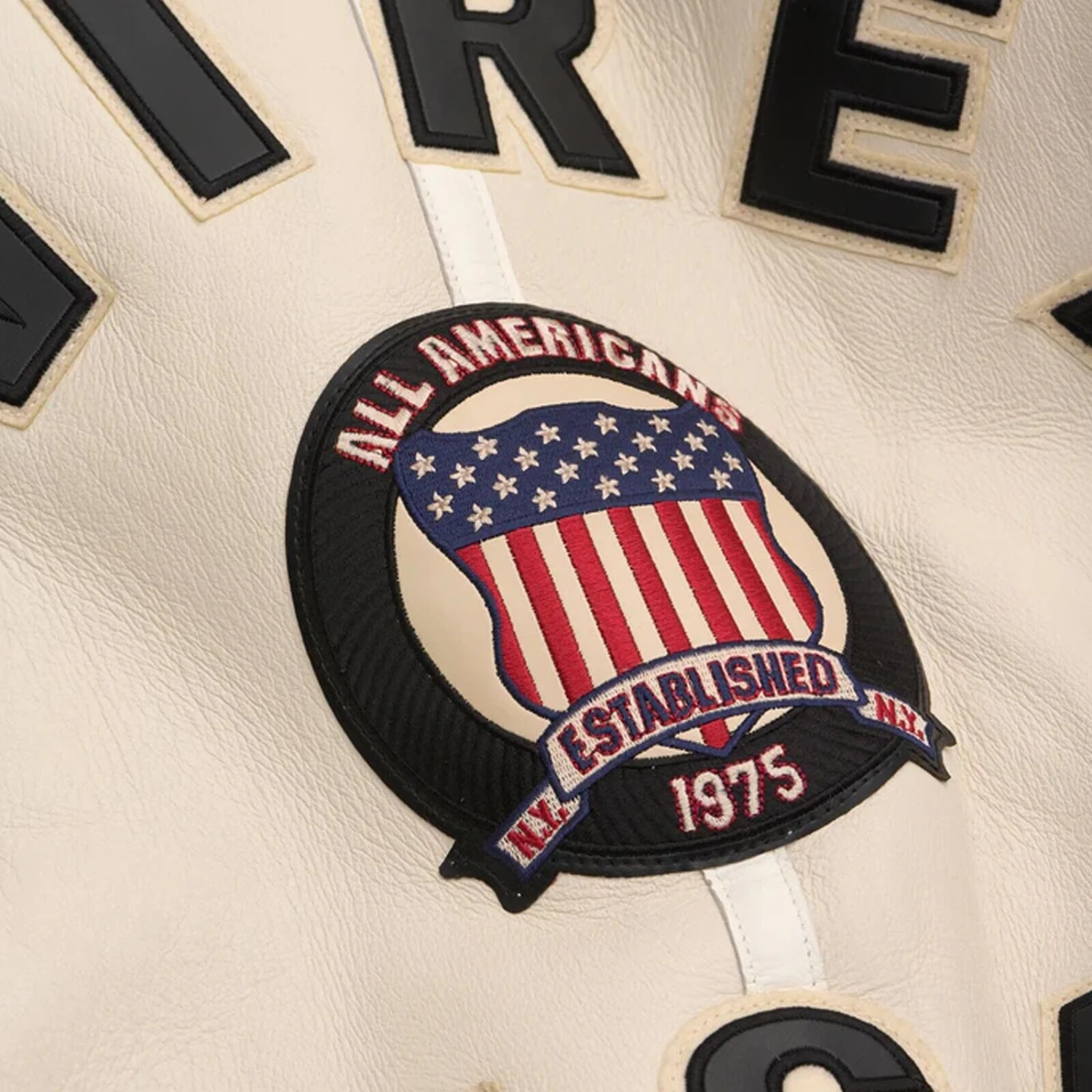 Avirex B3 Bomber White Shearling Leather Jacket 7 Avirex B3 Bomber White Shearling Leather Jacket - Image 5