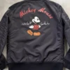 Avirex Disney Ma-1 Mickey Black Flight Jacket -Us Military Jacket Avirex Disney Ma 1 Mickey Black Flight Jacket