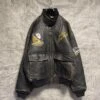 Avirex G-1 Black Leather Flight Bomber Jacket 1 Avirex G-1 Black Leather Flight Bomber Jacket -Us Military Jacket Avirex G 1 Black Leather Flight Bomber Jacket