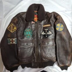 Avirex G-1 Brown Leather Flight Jacket