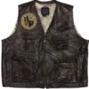 Avirex G-1 Bureau Aeronautics Brown Leather Vest