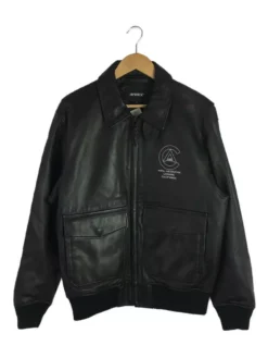 Avirex Light G-1 Black Leather Bomber Jacket -Us Military Jacket Avirex Light G 1 Black Leather Bomber Jacket