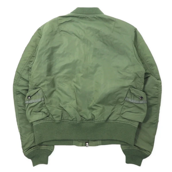 Avirex Ma-1 Green Nylon Flight Jacket 4 Avirex Ma-1 Green Nylon Flight Jacket - Image 2