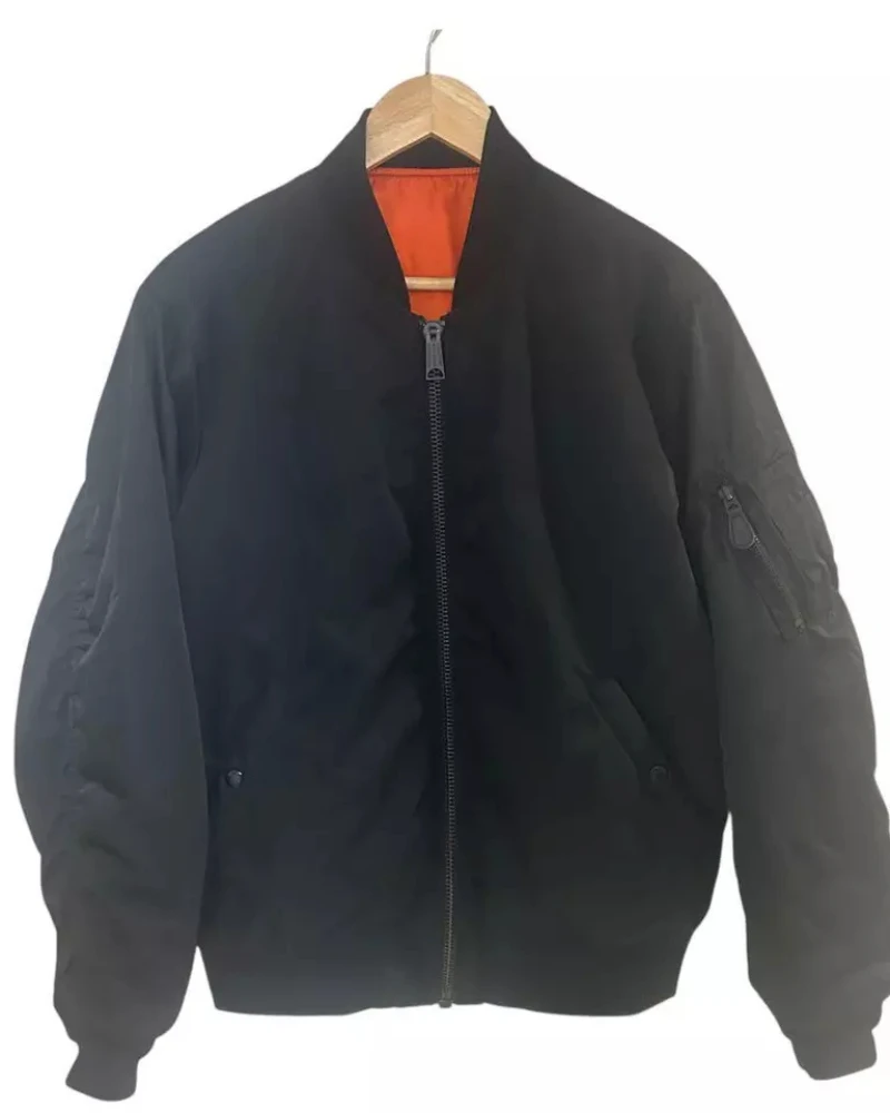 Avirex Ma-1 Soldier Black Reversible Flight Jacket 4 Avirex Ma-1 Soldier Black Reversible Flight Jacket - Image 2