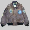 Avirex Naval 50th Aviation Leather Flight Jacket -Us Military Jacket Avirex Naval 50th Aviation Leather Flight Jacket