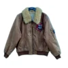 Avirex New York G-1 Brown Leather Jacket With Fur -Us Military Jacket Avirex New York G 1 Brown Leather Jacket With Fur 1
