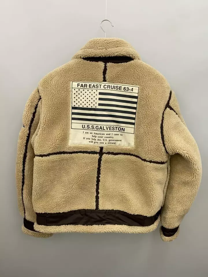 Avirex Retro B-3 Topgun Beige Bomber Flight Jacket 4 Avirex Retro B-3 Topgun Beige Bomber Flight Jacket - Image 2