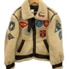 Avirex Retro B-3 Topgun Beige Bomber Flight Jacket -Us Military Jacket Avirex Retro B 3 Topgun Beige Bomber Flight Jacket