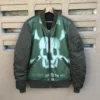 Avirex USA Skeleton Reversible Ma-1 Green Bomber Jacket -Us Military Jacket Avirex USA Skeleton Reversible Ma 1 Green Bomber Jacket 1