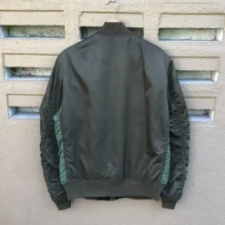 Avirex USA Skeleton Reversible Ma-1 Green Bomber Jacket -Us Military Jacket Avirex USA Skeleton Reversible Ma 1 Green Bomber Jacket
